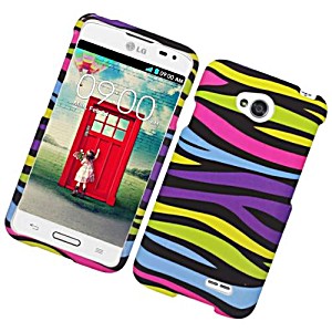 image of Insten Zebra Hard Cover Case For LG Optimus L70 / Optimus Exceed 2 VS450PP / Realm - Colorful