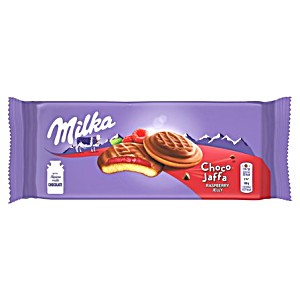 image of Milka Raspberry Jelly Choco Jaffa Cookies 147 G