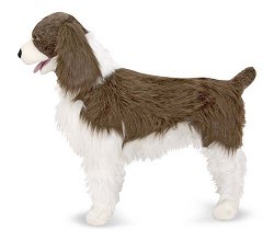 image of Melissa And Doug Plush English Springer Spaniel
