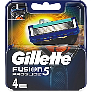 image of Gillette Fusion Proglide Spare Blades For Shaving 4 Stck