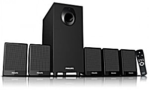 image of Philips DSP 2800 5.1 Speaker System (without USB Port & Aux Cable)