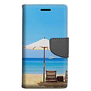 image of LG G Stylo 2 Plus Wallet Case - Beach Umbrella View Case