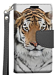 image of LG G Stylo Wallet Case - Orange Tiger