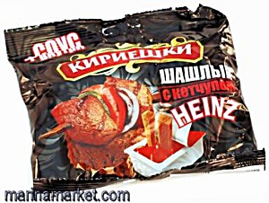 image of Crotons Kirieschki Mit Schaschlik-Geschmack Und Tomatenketchup Heinz, Brotchips