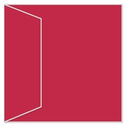 image of Paper Chic PK10 Square Envelope Ruby Red