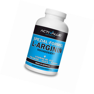 image of Activalue Activity Spezial-formel L-arginin Hochdosiert Vitamine B6,B12,Folsure,Selen,Piperin