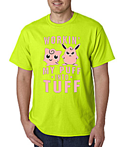 image of 1020 - Unisex T-shirt Workin My Puff Into Tuff Jigglypuff Wigglytuff Pokemon