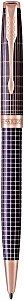 image of Parker Sonnet Prestige Purple Matrix Chiselled Ballpoint Pen