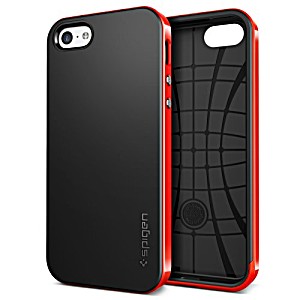 image of Spigen Neo Hybrid Metal For Iphone 5C - Dante Red