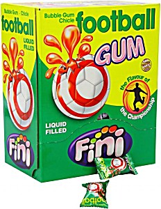 image of Fini Football Gum Kaugummi Mit Flssiger Fllung Im Fuball-design.