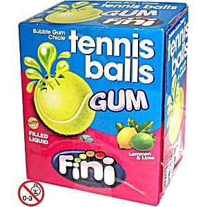 <span>Fini Tennisball Gum Kaugummi Tennisball, Einzeln Verpackt.</span> (8410525186608)