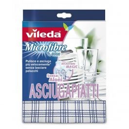 image of Vileda Asciugapiatti, Ideale Per Pulire Ed Asciugare Piatti E Stoviglie. 1X55X40CM