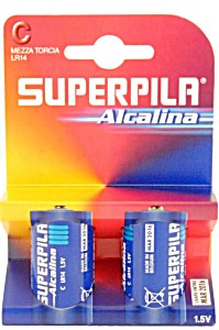 image of Superpila Alcalina 1 / 2 Torcia lr14 2 pz