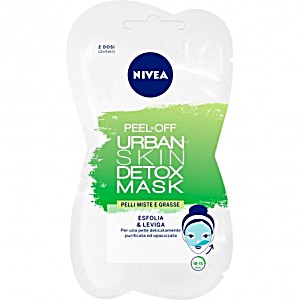 image of Nivea Peel-off Urban Skin Detox Mask Pelli Miste E Grasse 2 X 5 ML