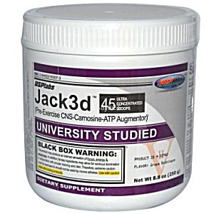 image of Usp Labs Jack3d (pre-exercise Cns-carnosine-atp Augmentor), Grape Bubblegum, 8.8 Oz