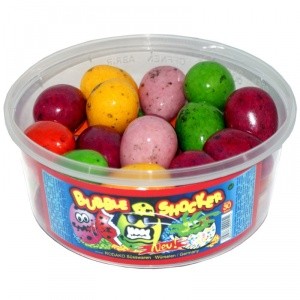 image of Bubble Shocker Kaugummi Eier, Bubble Gum, 30 Stck
