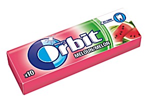 image of Wrigley Wrigleys Orbit Wassermelone, Kaugummi, Dragee, 30 Pack.
