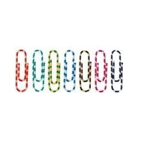 image of Alco Briefklammer Zebra, Kunststoffberzogen, 28 MM, Farbig Sortiert, Dose 100 Stck