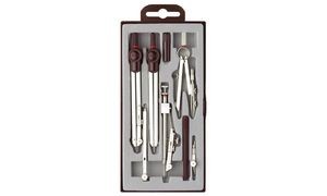 image of Rotring Zirkelbesteck Centro Zirkel-set, 8-teiliges Set Inkl. Minendose Und Ersatznadel