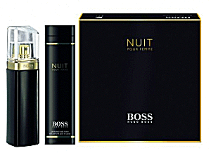 image of Hugo Boss Boss Nuit Pour Femme - Geschenksets Eau De Parfum 75 ML + Body Lotion