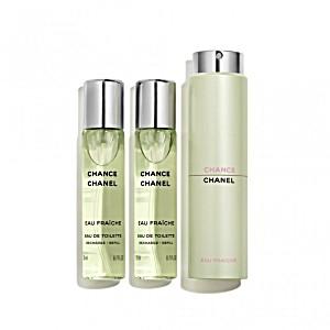image of Chanel Chance Eau Fraiche Giftset 60 ML 2X Edt Spray Refill 20ML / 1X Edt Spray 20ML - Twist and Spray