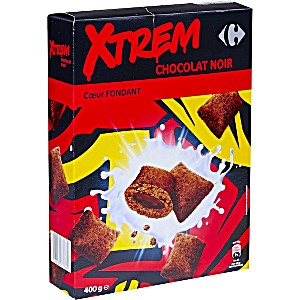 image of Crales X'trem C?ur Fondant Chocolat Noir Intense Carrefour
