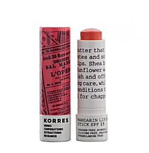 Korres Mandarin Lip Butter purple Lip Butter with Sun protection that instantly hydrates and softens the lips Mandarin 5ml (5203069030895)