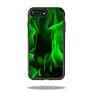 image of Mightyskins Protective Vinyl Skin Decal For Otterbox Symmetry Iphone 7 Plus Case Wrap Cover Sticker Skins Green Flames