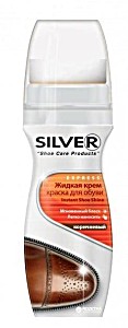 Крем-краска для обуви Silver premium жидкая губка/флакон коричневый 80мл/Турция/48 (8690757001065)
