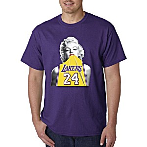 image of New Way 412 - Unisex T-shirt Marilyn Monroe Lakers 24 Kobe Bryant Jersey