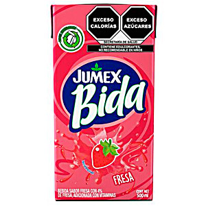 image of Bebida Jumex Bida Fresa 500 ML