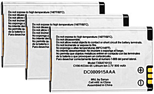 image of Battery For Kyocera Txbat10133 (3-pack) Replacement Battery