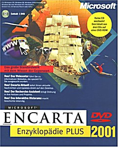 image of Microsoft Encarta Enzyklopdie 2001 Plus DVD