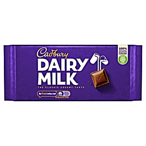 image of Cadbury Dairy Milk Chocolate Bar 200G