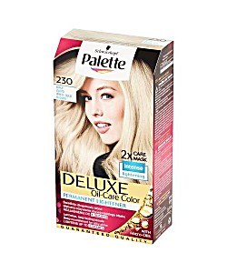image of Palette Deluxe Oil-care Color Farba Do Włosów Trwale Koloryzująca Z Mikroolejkami 230 Platynowy Blond