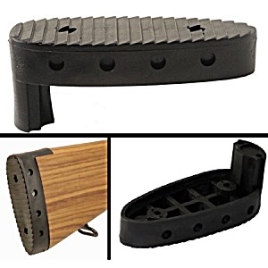 image of Ultimate Arms Gear Tactical M14 Rifle 1" Extended Recoil Absorbing Stock Black Rubber Buttpad Butt Pad