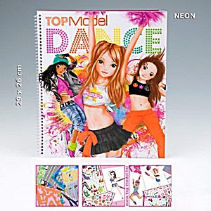 image of Topmodel Dance - Malbuch Inkl. Schablonen Und Sticker - Depesche 7937_A
