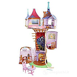 image of Mattel T1955-0 - Disney Princess - Rapunzel Schlossturm Spielset, Mit 5 Rumen Und Viel Zubehr