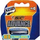 Bic advance blades 4's (3086123102040)