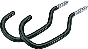 image of Fahrradhaken Gummiert 2 Stck / Aufbewahrungshaken Deckenhaken, Fahrrad Haken 2-teilig, BE-32207