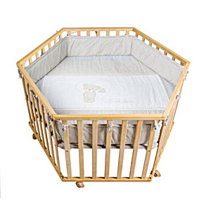 Upc Roba Parc Bebe Hexagonal Liebhabar Naturel