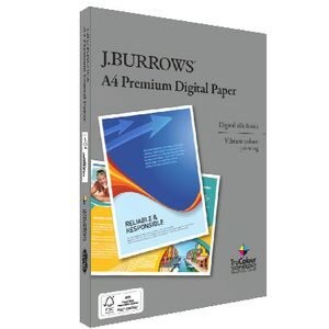 image of J. burrows Premium 250GSM A4 Digital Copy Paper 125 Sheets