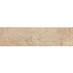 image of Del Conca Rialto Beige Thru Body Porcelain Bullnose Tile (common: 3-in X 12-in; Actual: 3.15-in X 11.81-in)