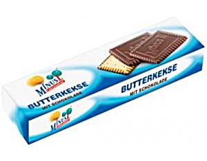 image of Butterkeks Mit Schokolade, Laktosefrei