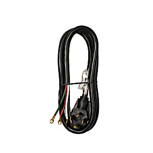 image of Utilitech 6-FT 4-prong Black Dryer Appliance Power Cord