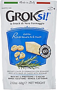 image of Groksi Formaggio Cheese Snack (rosemary Flavor) 60G