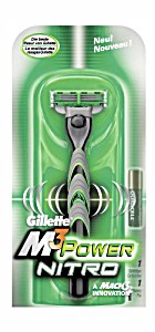 image of Gillette Mach3 Power Rasierer Batteriebetrieben Nitro Edition