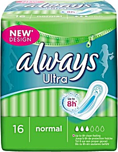 Прокладки жен Always Ultra Normal quat 16s (4015400347484)