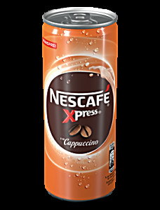 image of Nescaf Xpress Cappuccino, Kaffee, Eiskaffee, Milchkaffee, Frapp, 250 ML Dose - Nestl