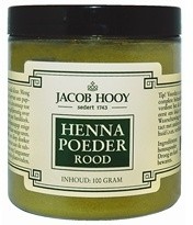 image of Jacob Hooy Henna Powder Red Jar 100G